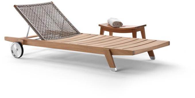 Flexform Садовая кушетка Iroko на колесиках Hora sexta sun-id-1512036 - Вид №4