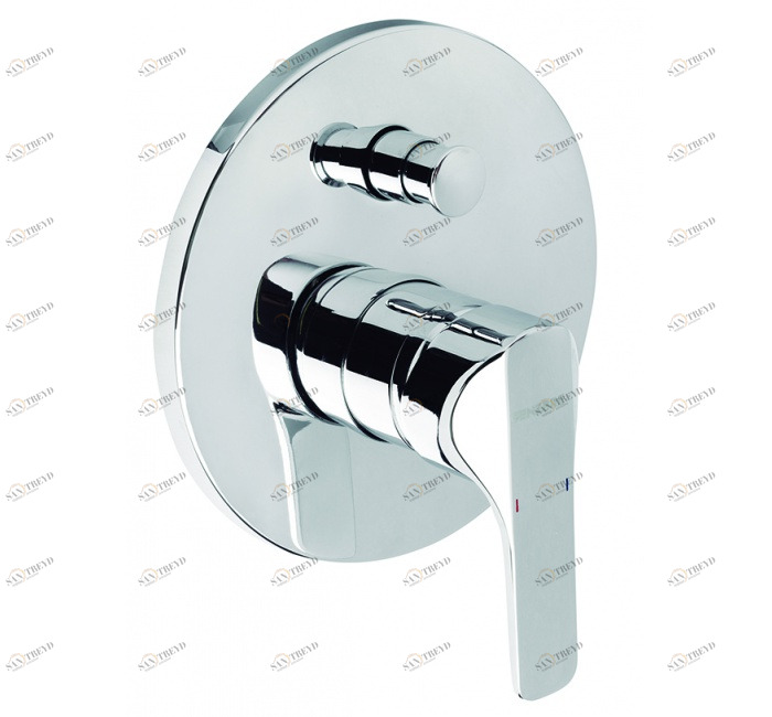 GENEBRE 61116 28 45 66 Built-in single lever bath mixer with diverter 