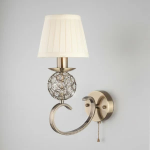 Бра настенное бежевое Eurosvet "Античная бронза" 60089/1 EUROSVET TESSA 00-3930063 Бежевый