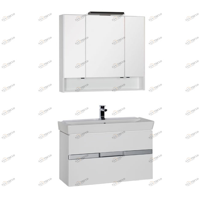 Комплект мебели Aquanet Виго 100 белый 00183668