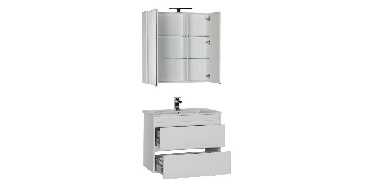 Комплект мебели Aquanet Тулон 85 белый 00183627 - Вид №3