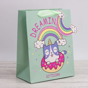 90822416 Пакет подарочный (S) "Kittencorn" 18х23х10 см STLM-0398140 NOBRAND