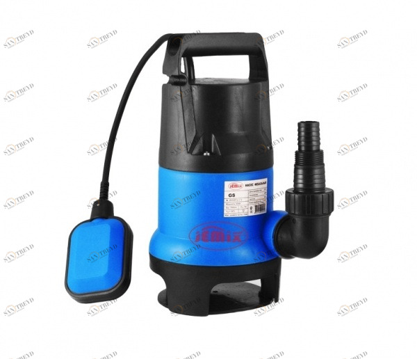 Насос фекальный, (Корпус пл. 0,55КВт, напор 7м, произв. 10,5 куб. м/час) GS-550 JEMIX 28537