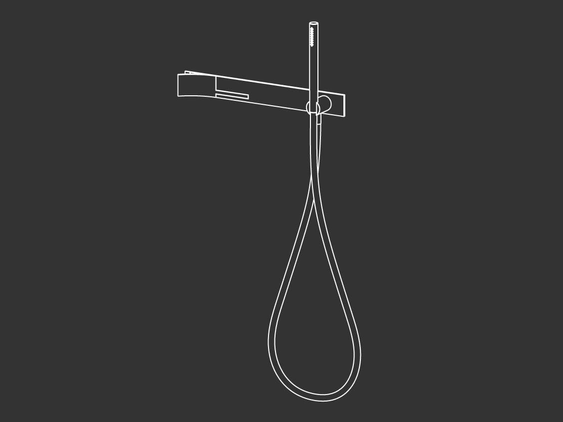 Однорычажный смеситель для душа из нержавеющей стали с ручным душем CEADESIGN CUT PLUS ARCH-00110774 - Вид №1