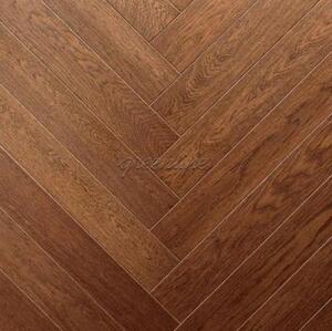 Паркет Ёлка GreenLine Майорка Дуб Натур с брашью (Текстурированная) 500х125 мм.