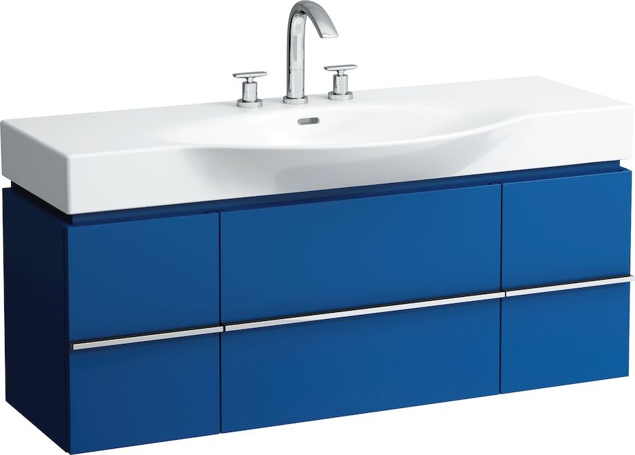 H4013020754751 Шкафчик под раковину, для раковин 811704, 812704, 2 выдвижных ящика с 2 дверцами, 2 стеклянные полки LAUFEN PRO - Вид №17