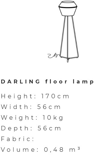 Ditre Italia Торшер из ткани Lampade sun-id-1364858 - Вид №1