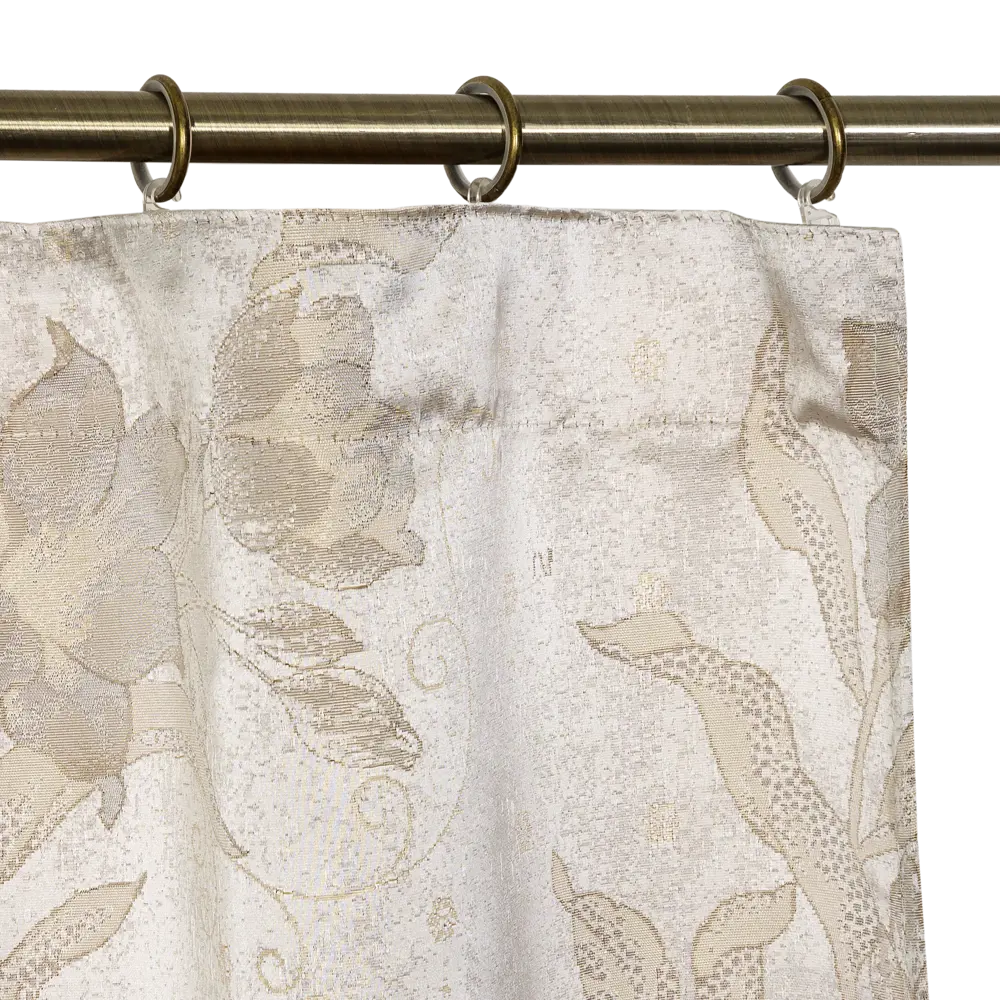 Штора на ленте «Нарцисс» 135х180 см цвет молочный WITERRA STLM-2175899 - Вид №3