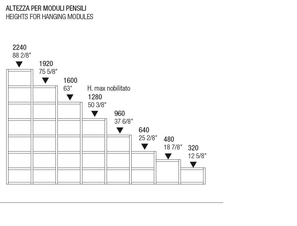 Секционная оборудованная стена MisuraEmme CROSSING ARCH-00064055 - Вид №5