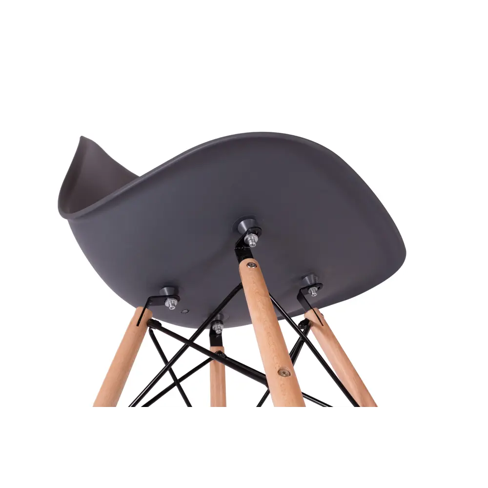 Стул Fitz STF-03-02 47x45x43 см ножки дерево/коричневый сиденье полипропилен цвет темно-серый 87746733 STLM-2174059 Santreyd  - Вид №5