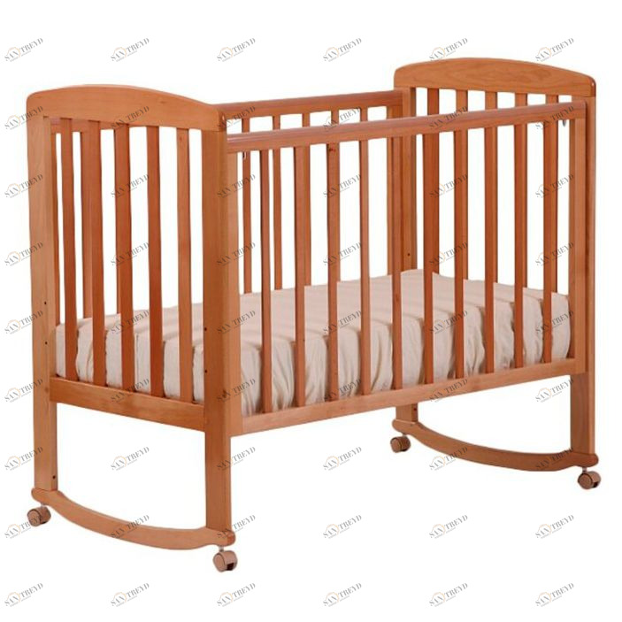 Детская кроватка без ящика "Ромашка" натуральная ФАБРИКА ЛЕЛЬ  338470 Бежевый Santreyd 