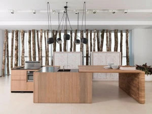 GAMADECOR Модульная кухня из дуба с островом Emotions - kitchens