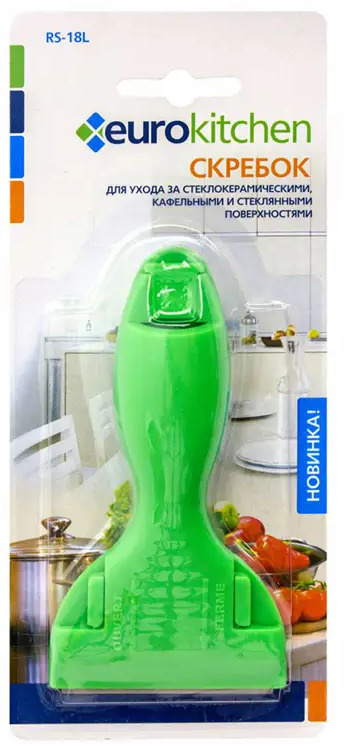 90713272 Скребок Eurokitchen металл/пластик цвет салатовый RS-18L STLM-0350323