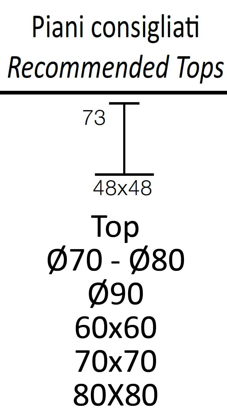 Стол с металлическим основанием для контракта Sedex филиал ARCH-00134732 - Вид №3