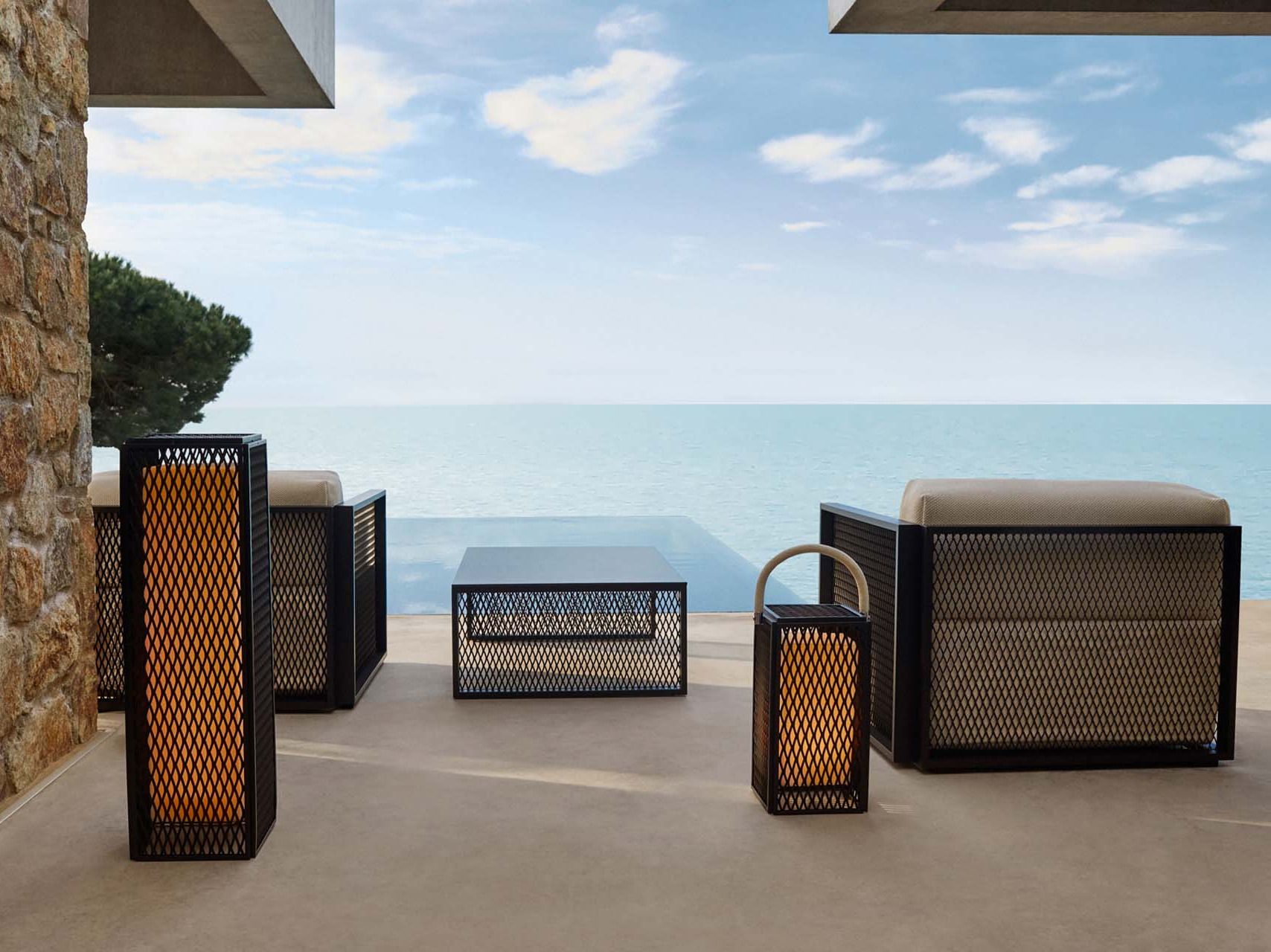 Алюминиевый модульный садовый диван Vondom The factory ARCH-00079567 - Вид №2