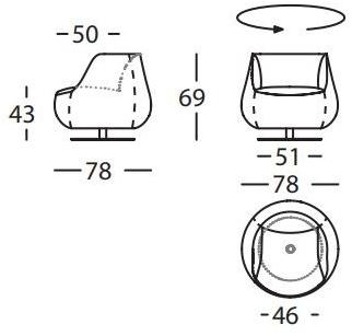 Sancal Кресло на козелке из ткани Magnum sun-id-1363480 - Вид №4