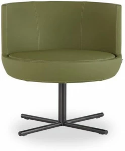 B&T Design Кресло в коже с 4-мя спицами Round