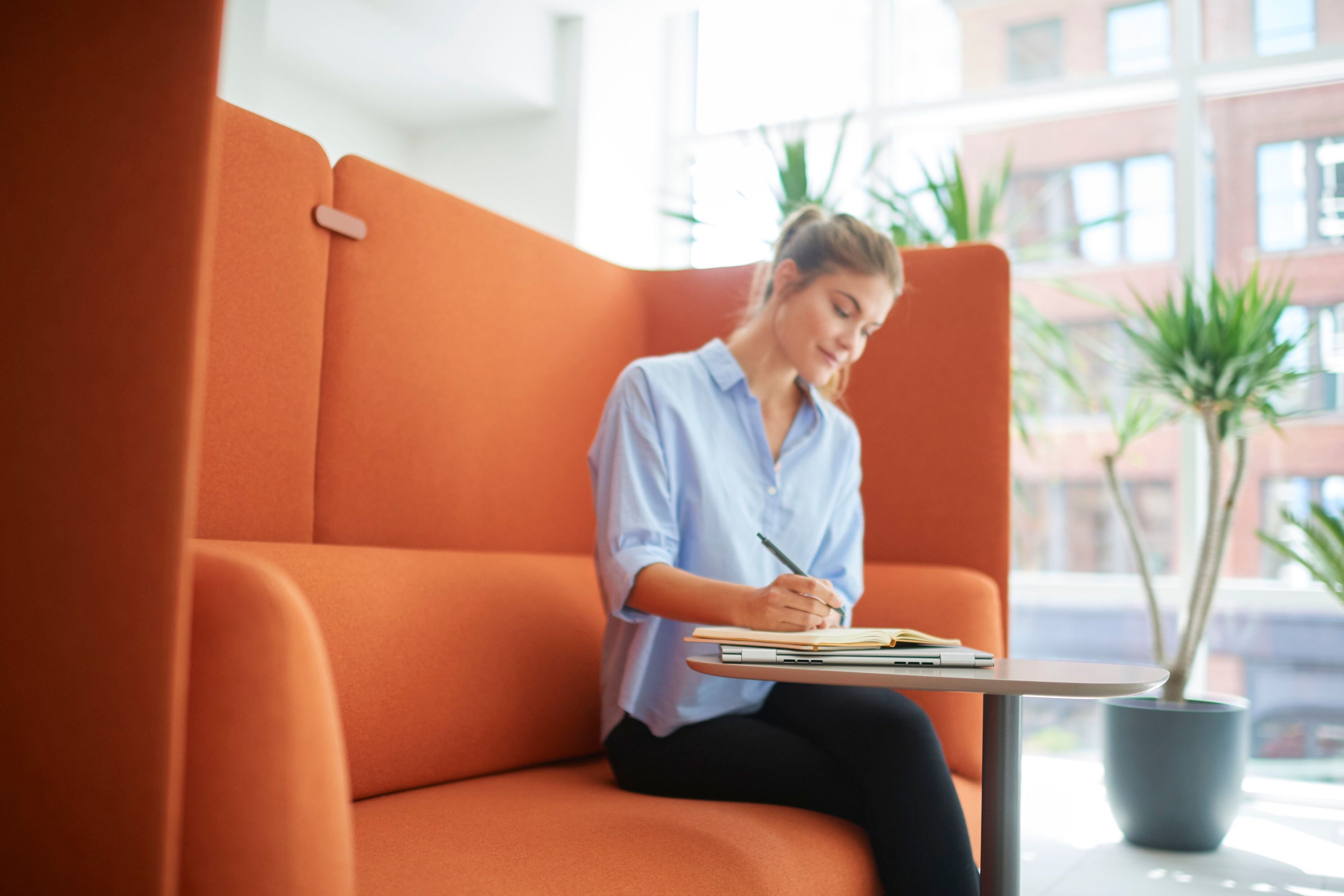 Модульный офисный тканевый диван Haworth CABANA LOUNGE ARCH-00044376 - Вид №4