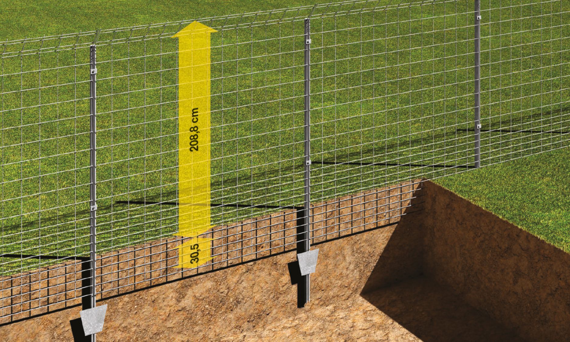 Оцинкованный стальной забор Gruppo CAVATORTA D-Fence System ARCH-00045134 - Вид №5