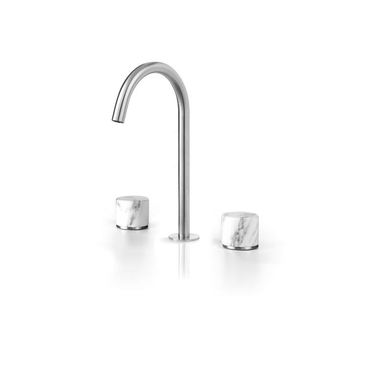 Смеситель на три отверстия для умывальника с изливом MRB203 linki 