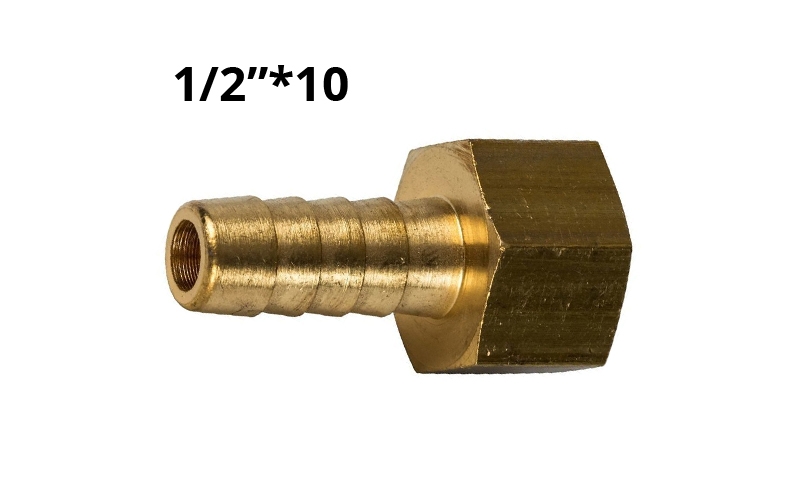 29004 Штуцер латунный внутренняя резьба 1/2" на 10мм LAB.Space 