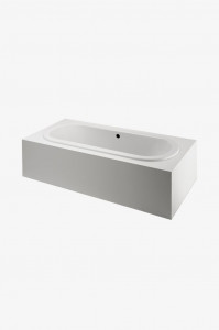 CLAT4L Классическая овальная ванна размером 78 x 39 x 22 дюйма для левой руки с центральным сливом Waterworks