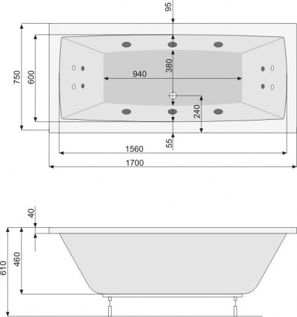 PWPJ9..ZS000000 Exclusive collection ванна Pool Spa Santreyd 20296 - Вид №1