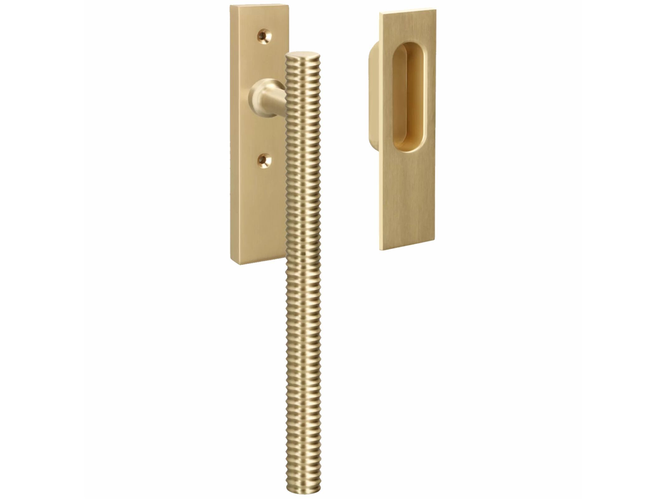 Утопленная латунная ручка на пластине Quincalux London ARCH-00101855