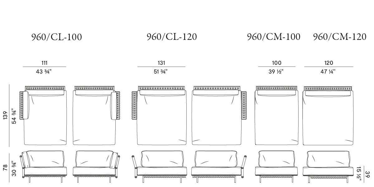 Угловой садовый диван из ткани Potocco Soul ARCH-00077792 - Вид №5