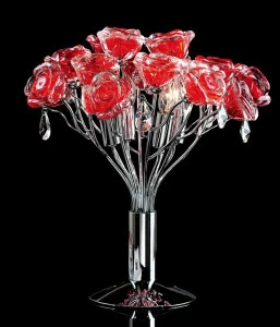 Настольная лампа Citilux Rosa Rosso EL325T04.2 CITILUX РОЗА, ФЛОРИСТИКА 191094 Красный;хром