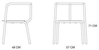 Branca Lisboa Штабелируемый стул из окрашенного металла sun-id-1418194 - Вид №16