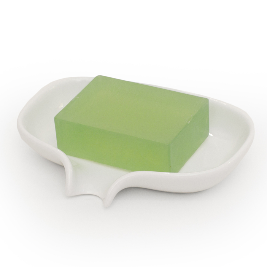 Мыльница белая с носиком для слива большая BOSIGN  00-3880725 Белый  - Вид №1