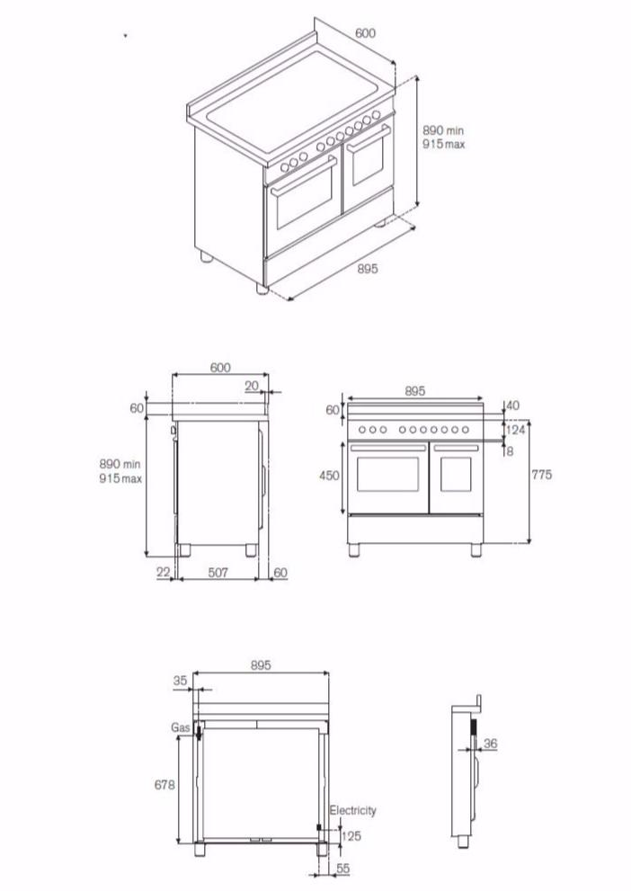 Bertazzoni Профессиональная отдельно стоящая кухня из нержавеющей стали Professional Pro90 6 mfe d - Вид №7