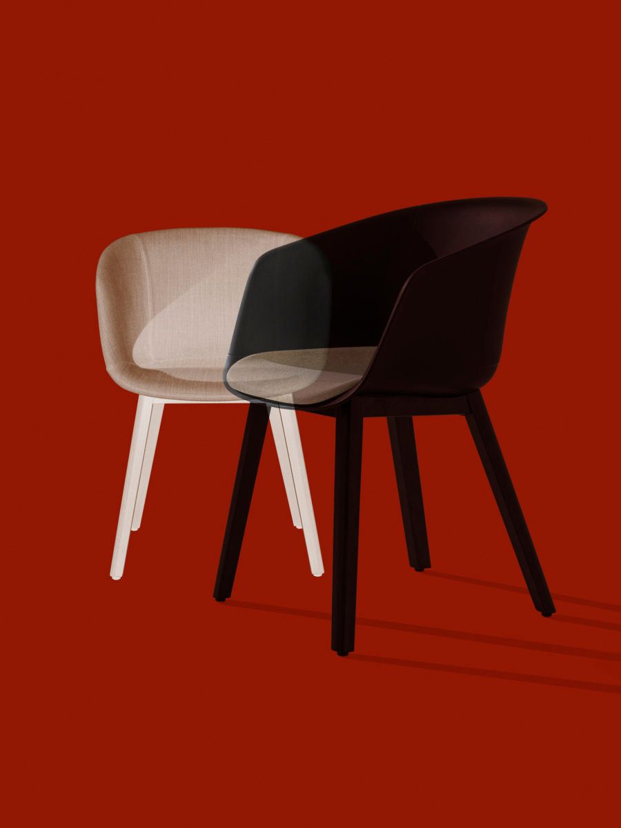 Стул из полипропилена с мягким сиденьем Et al Dunk ARCH-00054829 - Вид №1