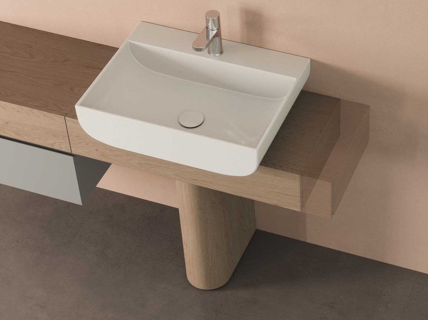 Деревянный умывальник с ящиками Azzurra Ceramica Charlotte ARCH-00117510 - Вид №6