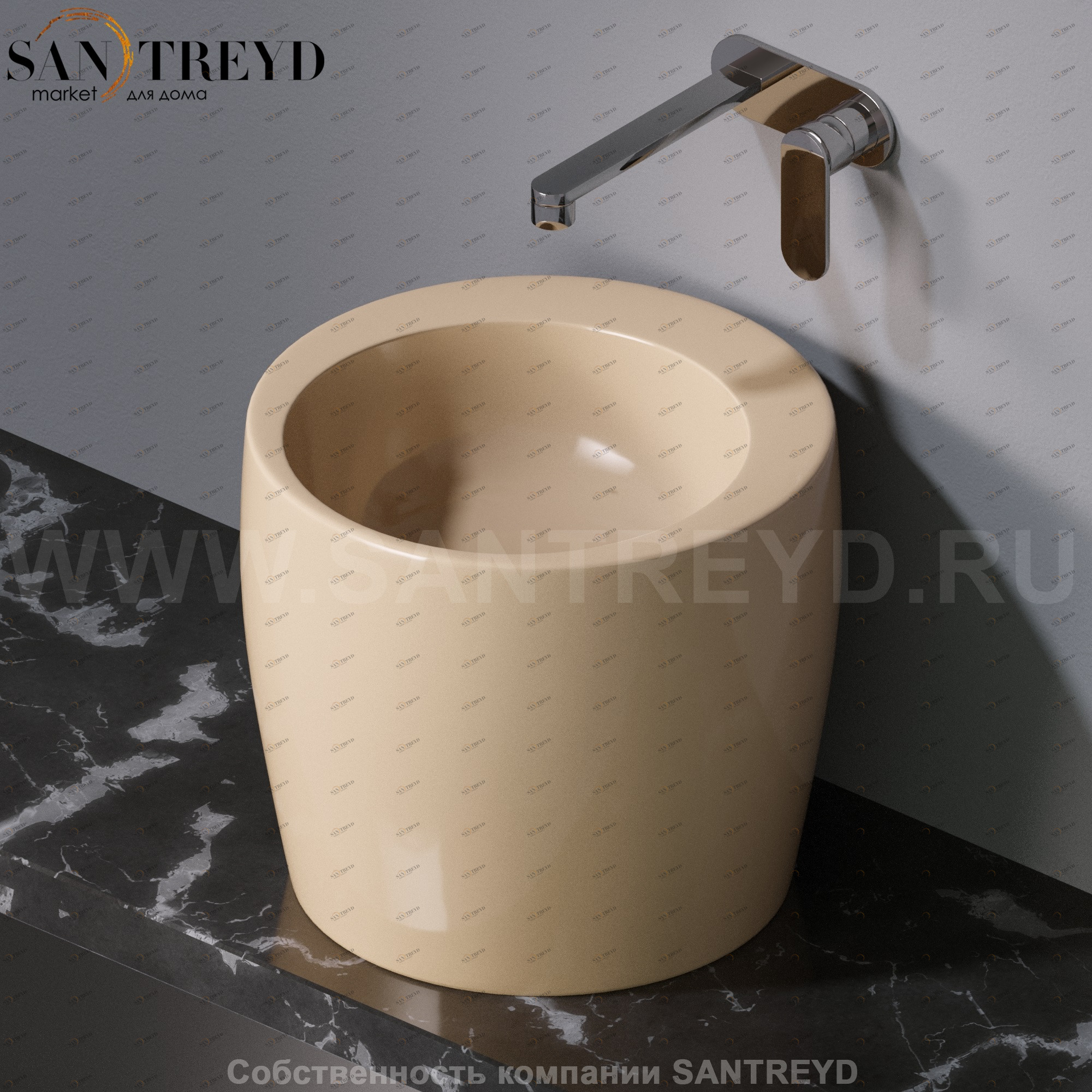 L101110 Накладная раковина на столешницу  круглая A. e T. Italia TOTEM AeT ITALIA