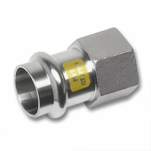 617270G1534 SANHA 17270G пр.-фит. газ, нерж.сталь, муфта переходная ВПр-ВР 15x3/4 мм