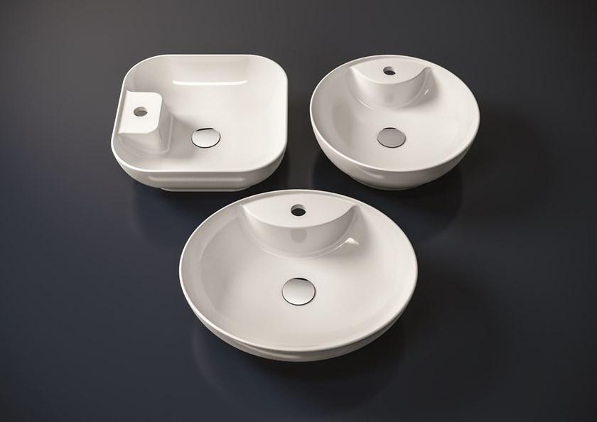 Tre42qu38001 / tre42qu42101 Накладная раковина на столешницу  овальная Olympia Ceramica LAVABI D'ARREDO - Вид №5
