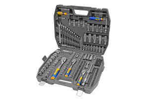 15966161 Набор инструмента 1/2 Dr 3/8 Dr и 1/4 Dr 218 предметов KT 700684 KRAFT