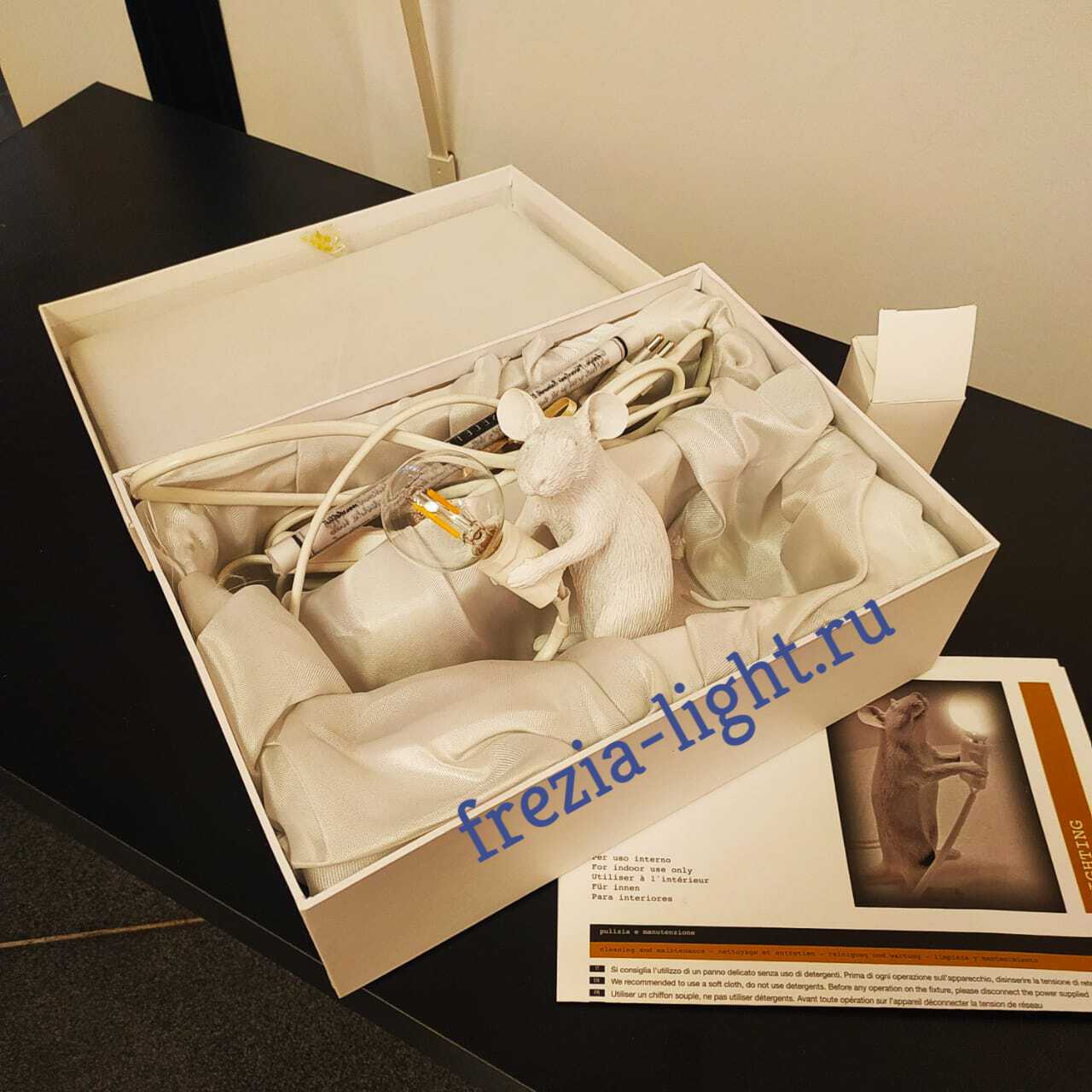 Seletti 14885 sitting MOUSE лампа настольная мышь с лампочкой 112071 - Вид №1