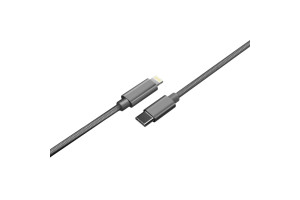 17458770 Кабель Type-C - Lightning не MFI нейлон, темно-серый, 1m, B201 58191 Interstep