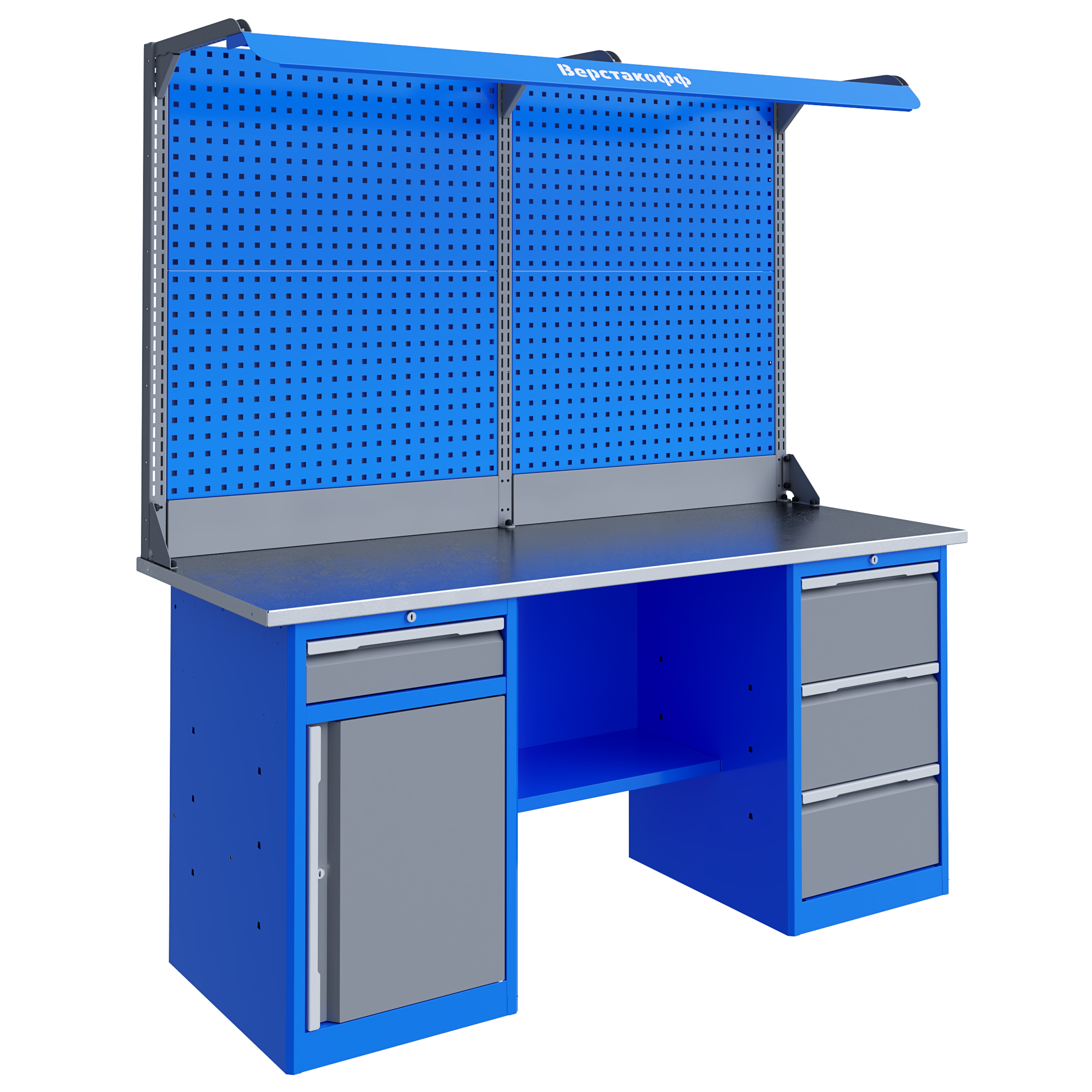 Верстак слесарный TNC 181.38.2-2F Верстакофф 125329