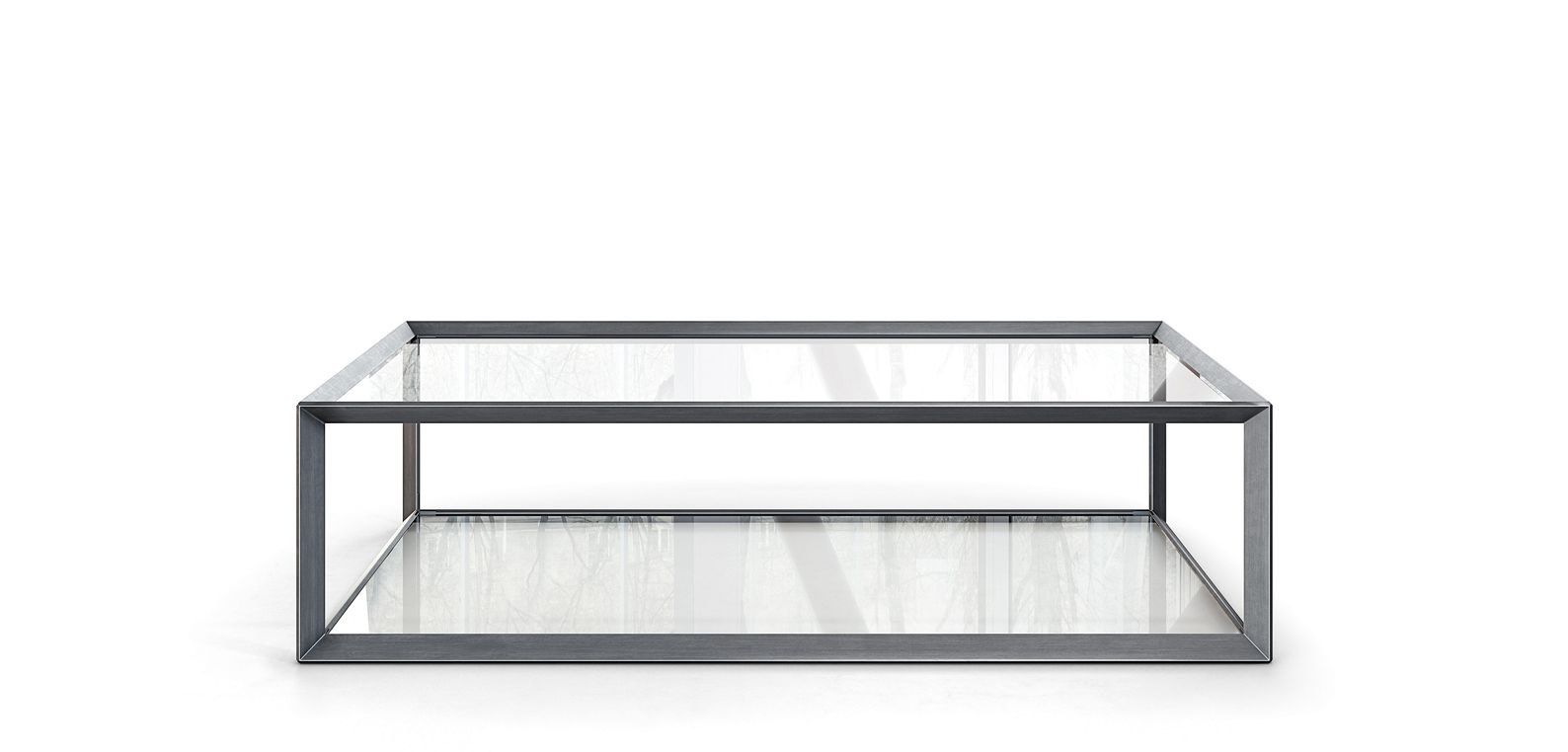 Низкий стол из стали и стекла ROCHE BOBOIS METALLICA ARCH-00073133 - Вид №6