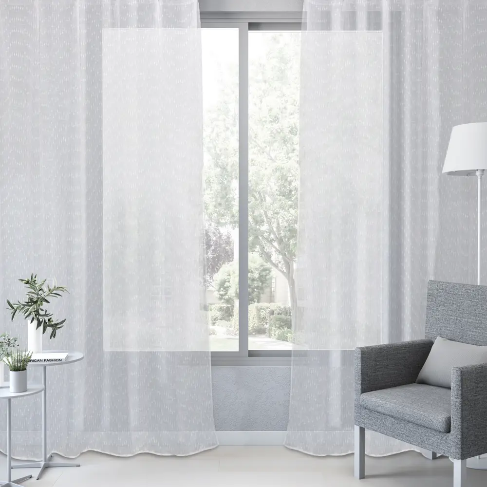 Тюль на ленте Sebela 250x280 см цвет белый 83406977 STLM-2037285 INSPIRE  - Вид №3