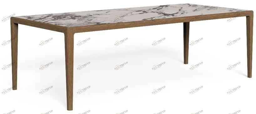 Talenti Прямоугольный стол из керамогранита Cruise teak Crultp240