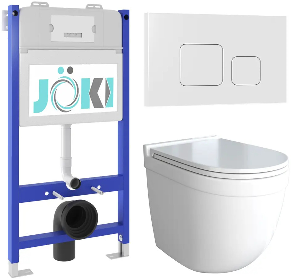 91736695 Комплект инсталляция с унитазом Joki JKS601033021WM цвет белый STLM-0978469