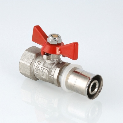 VT.242.N.1604 Кран шаровой с пресс-соединением Valtec 16 х 1/2"  - Вид №1