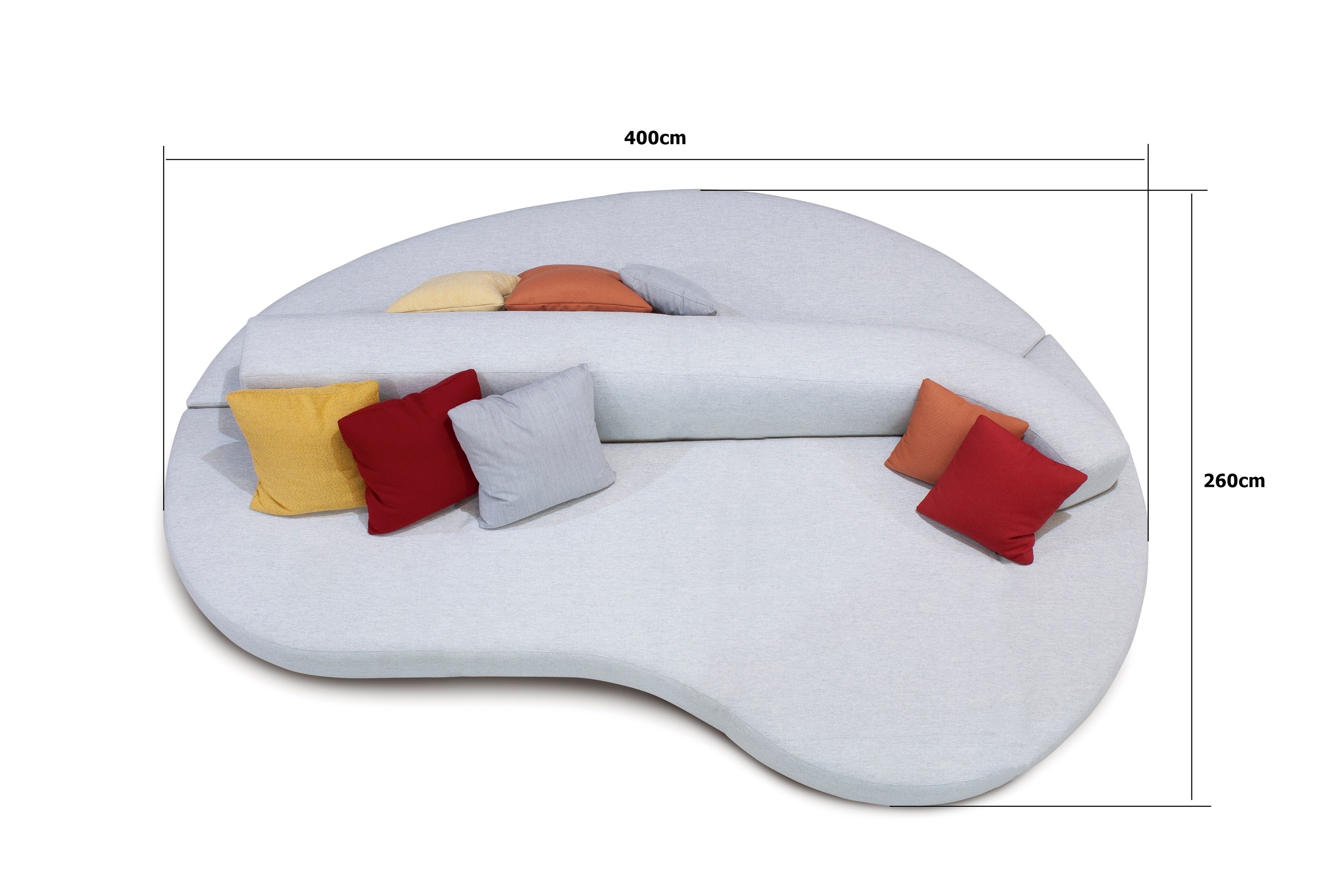 Двусторонняя изогнутая ткань диван CREARTE COLLECTIONS Lab Organic ARCH-00105937 - Вид №10