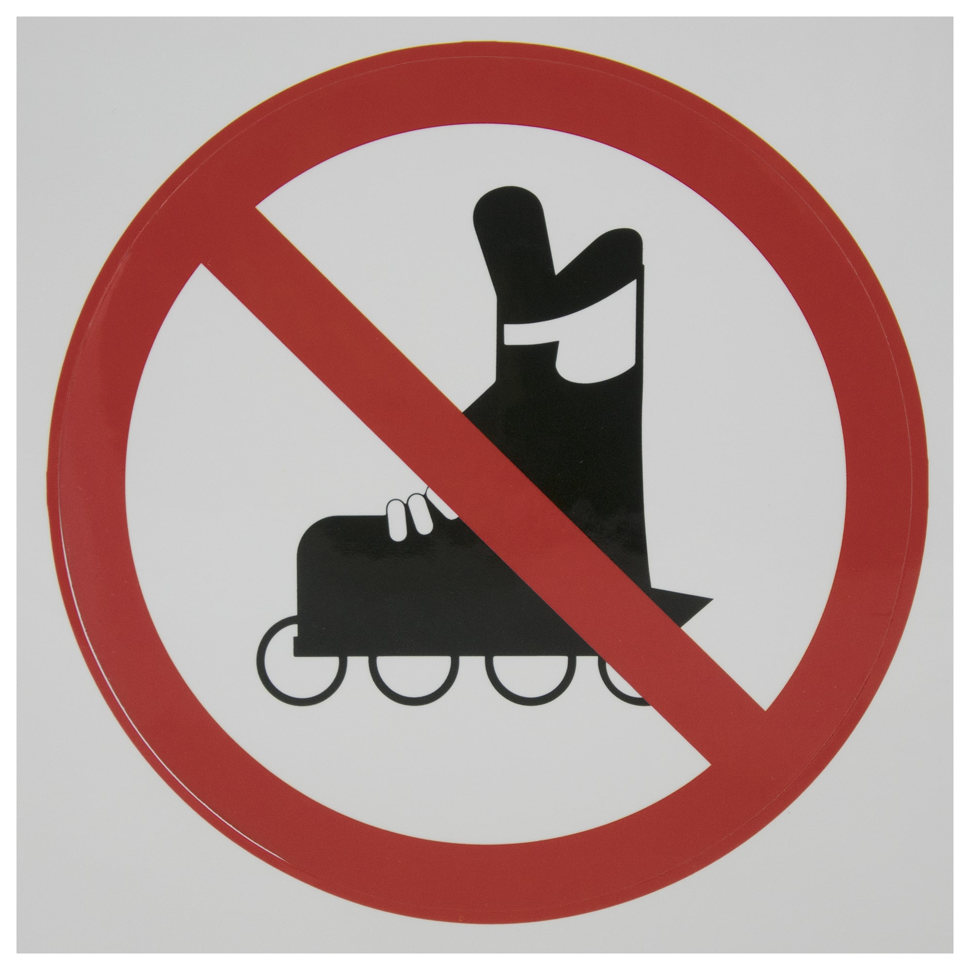 18204044 Наклейка «На роликах не заходить» маленькая пластик Santreyd 