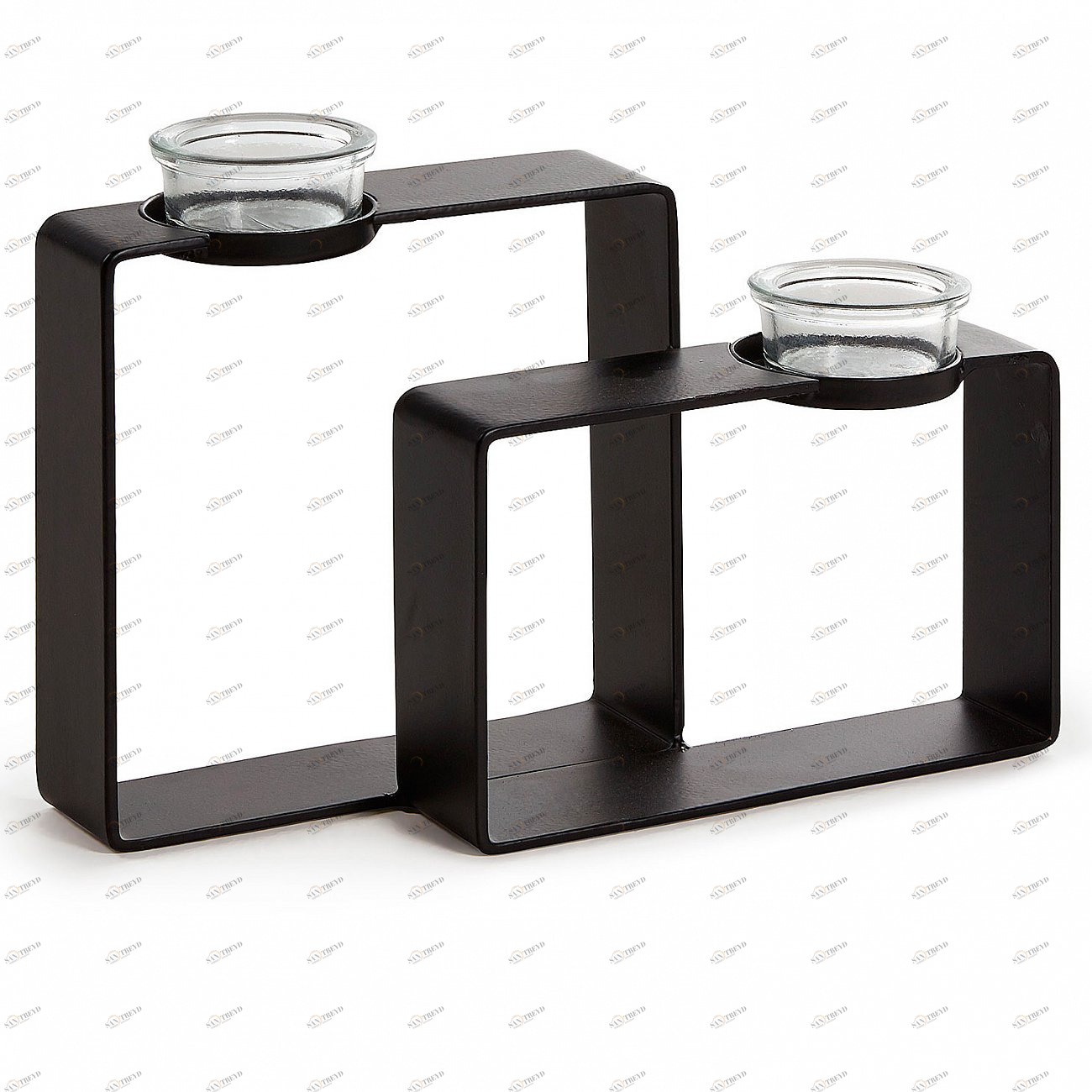 Подсвечники металлические 2 шт черные Olafson от La Forma LA FORMA  342986 Черный 